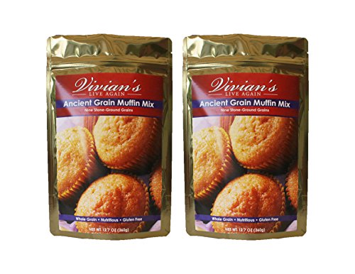 Ancient Grain Muffin & Bread Mix, Gluten Free, Dairy Free, Soy Free by Vivian's Live Again- 2 Pk