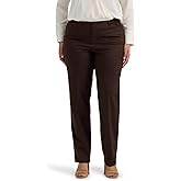 Lee Womens Plus Size Wrinkle Free Relaxed Fit Straight Leg Pant