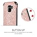 Galaxy A8 2018 Case,Galaxy A5 Case GUAGUA Kicstand Girls Women Slim 2 in 1 Hybrid Hard PC Cover Soft TPU Shockproof Protective Phone Case for Samsung A8 2018/A5 2018/A530 Rose Gold