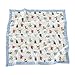J-pinno Animals Rabbit Bear Fox Owl Baby Nursery Muslin Cotton Bed Quilt Blanket Crib Coverlet 43.5