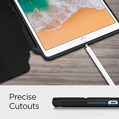 Spigen Smart Fold 2 Compatible con Apple iPad 9.7 (2017) Funda - Negro - Imagen 8