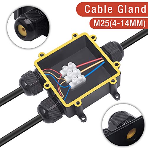 Abzweigdose IP68 Wasserdicht Kabelverbinder Verbindungsdose für Kabeldurchmesser Ø4mm-14mm – Bild 6