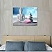 Visual Art Decor Buddha Canvas Wall Art Framed and Stretched Large Peaceful Buddha Act with Compassion White Sand Zen Stone Canvas Prints Buddhism Decoration For Wall (24