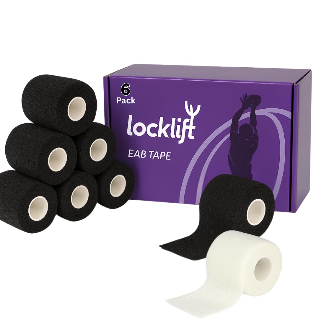 locklift Tear Tape - Rugby Thigh Tape (Black)