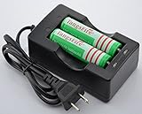 Tangsfire 18650 3600mah 3.7v Rechargeable Li-ion Battery (Pair) + Charger Combo& Free battery box