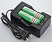 Tangsfire 18650 3600mah 3.7v Rechargeable Li-ion Battery (Pair) + Charger Combo