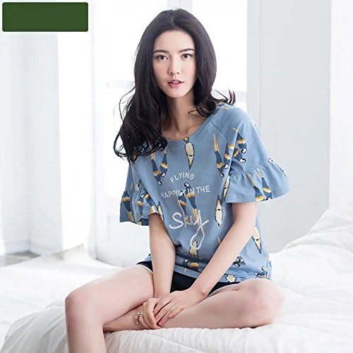 Amazon Co Jp ノーブランド品 半袖 部屋着 ルームウェア 女性上下セット 日常可 可愛い 半袖 ルームウェア 上下セット 半袖 お揃い ペアルックパジャマ 新婚お祝い 上下セット 半袖 パジャマ 女l 服 ファッション小物