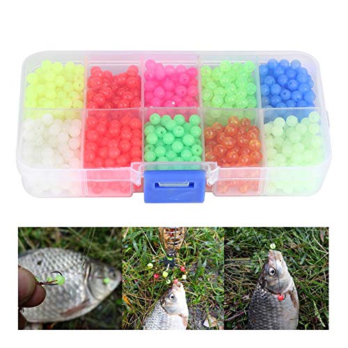 Huairdum Fish Bait,1000pcs/Box Plastic Round Beads Fishing Tackle Lures Tools Accessory for Outdoor Fishing Accessory for Lightweight to Carry - Thumbnail 3