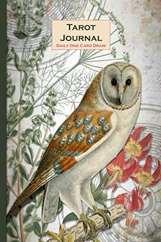 Tarot Journal - Daily One Card Draw: Owl - Beautifully illustrated 190 pages 6x9 inch notebook to re by Strategic Publications, Helene Malmsio