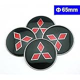 4pcs C080 65mm Black Car Styling Accessories Emblem Badge Sticker Wheel Hub Caps Centre Cover MITSUBISHI LANCER PAJERO OUTLANDER ASX Galant Eclipse Spyder