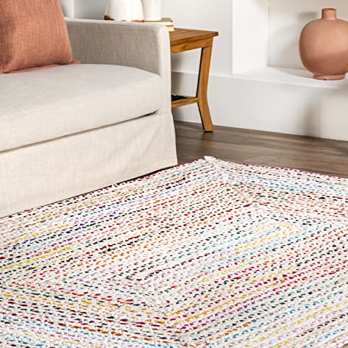 nuLOOM Tammara Hand Braided Area Rug, 3' x 5' Oval, Ivory Pricepulse