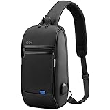 Sling Backpack Men'S Chest Bag Shoulder Crossbody Sling Backpack for Men with USB Charging Port
