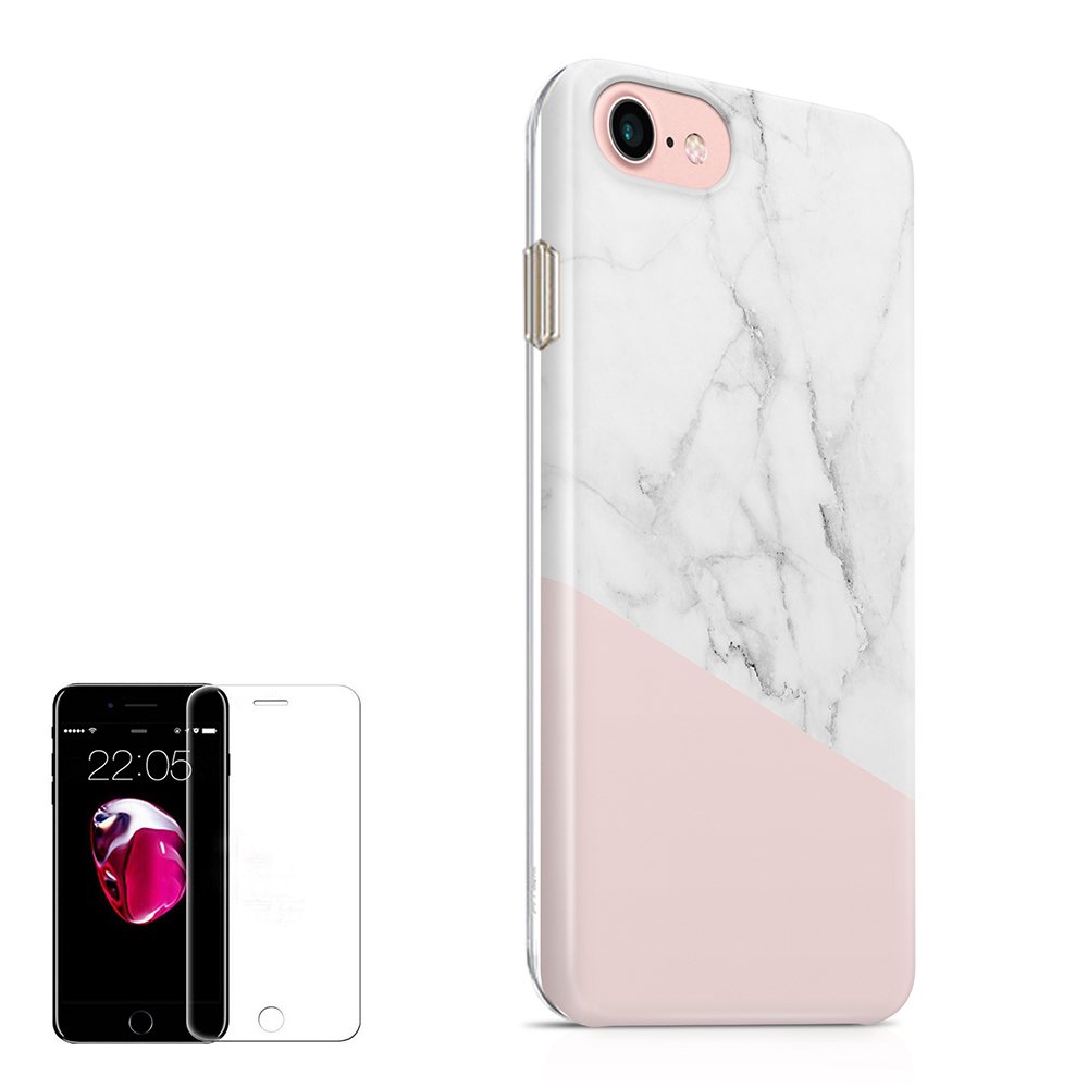 Buy Obbii Iphone 8 7 6 6s Case For Girls Women Baby Pink White Marble Shockproof Slim Tpu Flexible Soft Silicone Protective Durable Cover Case With Clear Screen Protector Compatible With Iphone 8 7 6 6s Online At