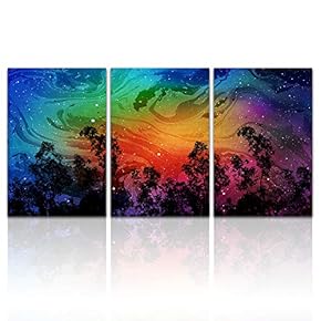 signwin 3 Piece Canvas Wall Art Beautiful Scenery...