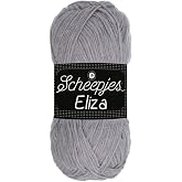 Scheepjes Eliza Polyester Yarn 100 g Skein, Birdhouse Gray (221)