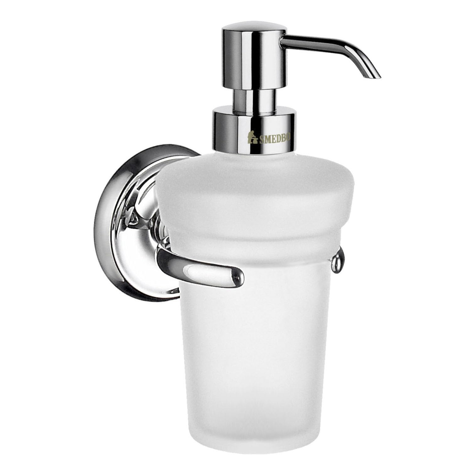 SMEDBO SME_K269 Smedbo Villa Soap Dispenser, Polished Chrome, 8.5 x 11.2 x 23.4 cm, Silver