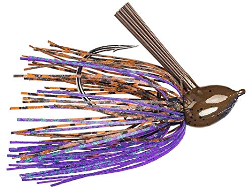 Strike King Unisex-Erwachsene Hack Attack Fluorocarbon Flipping Jig 1/2 oz, Erdnuss-Butter Bug, 1/2oz