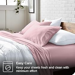 Bare Home Ultra Soft Washed Microfiber 4 Piece