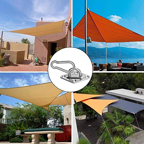 KIPIDA Sonnensegel Befestigungs Kit,44 Stück Sonnensegel Zubehör Edelstahl Spannschraube Karabiner Montageset für… – Bild 8