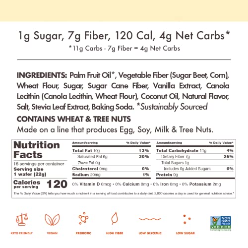 Rip Van Vanilla Wafer Cookies Keto Snacks NonGMO Snack Healthy