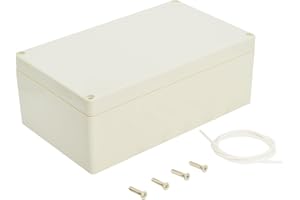 LeMotech Waterproof Dustproof IP65 ABS Plastic Junction Box Universal Electric Project Enclosure Pale Gray 7.9 x 4.7 x 2.95 i