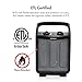 Tenergy 1500W/750W Portable Space Heaters with Adjustable Thermostat, Recirculation Air Electric Fan Heater with Auto Shut Off Switch, Tip-over & Overheat Protection