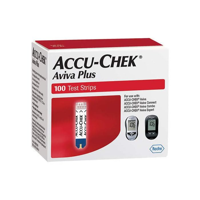 ACCU-CHEK Aviva Test Plus Strips, 100 Count