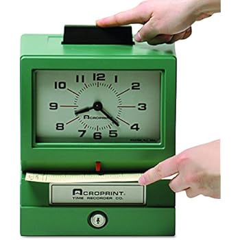 Amazon.com: Acroprint 125AR3 Heavy Duty Manual Time Recorder for Day of