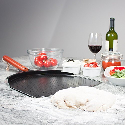 The Ultimate Aluminum Pizza Peel. 14 inch Paddle with a Smooth Ceramic
