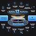 iPhone X Wireless Charger Okearin Qi Certified Ultra Slim Fast Wireless Charging Pad for iPhone X 8 8 Plus Samsung Galaxy S9 S9 Plus S8 S8 Plus S7 S6 Edge Note 5 8 Nexus 6 5 4 Lumia - No Wall Charger