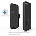 iPhone 5 5S SE Belt Clip Case: Stalion Secure Holster Shell & Kickstand Combo (Jet Black) 180° Degree Rotating Locking Swivel + Shockproof Protection
