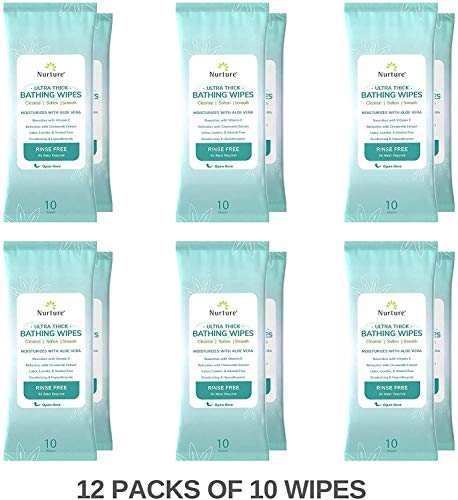 4 Ultra+Thick+Rinse+Bathing+Cloths+Requiring