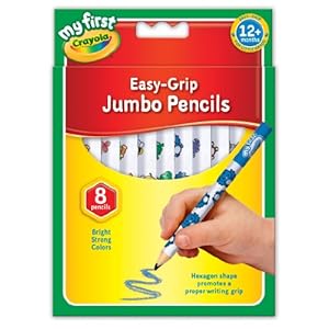 CRAYOLA MyFirst Jumbo Colouring Pencils - Assorted Colours (Pack of 8) | Easy-Grip Pencils Perfect for Toddlers Hands…