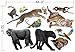 Jungle Animal Wall Set | Tiger, Gorilla, Panther, Birds and Other Jungle Animals | Removes from Wall Leaving no Damage | Fun Stickers for Any Nursery, Bedroom, Playroom or Classroom