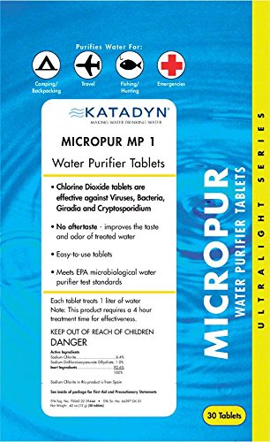 Katadyn Micropur Purification Tablets - 30-Pack - //medicalbooks.filipinodoctors.org