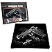 Colorfulbags NEW Art Image Cool black Gun 9 7.1 inch Waterproof Neoprene SOFT Rubber bottom surface Anti-Slip Mouse Pad Mice Pad Mat Mousepad For Optical Laser Mouse Art MP-001