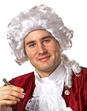 White Colonial Man Wig