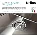KRAUS Stainless Steel Versi Drain Assembly with FlipCap, ST-4