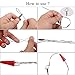 Fish Tape Electrical Wire Threader Wire Puller and Fish Tape Fastener tool 49FT(15M) (Free 1pcs Waist Tape Thong Holder Chain Clip)