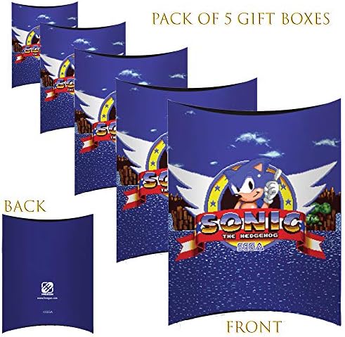 Pack of 5 Gift Boxes for Parties and Birthdays (Sonics The Hedgehog 01)