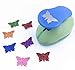 TECH-P® Creative Life 2- Inch(40mm-50mm) Multi-Pattern Hand Press Album Cards Paper Craft Punch,Card Scrapbooking Engraving Kid Cut DIY Handmade Hole Puncher,Paper Craft Punch. (Butterfly)