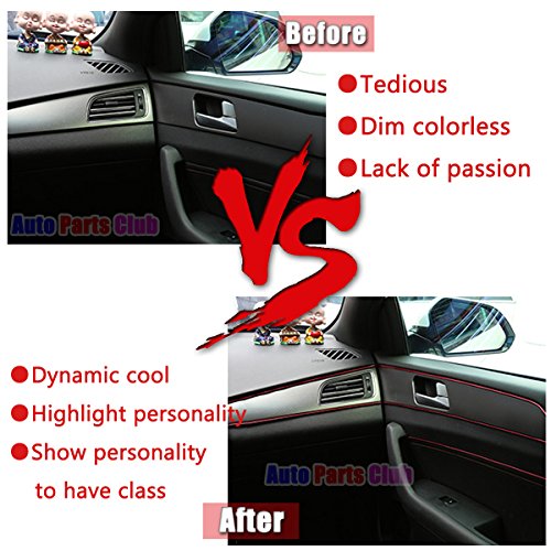 image for GOADROM Car Interior Moulding Trim,3D DIY 5 Meters Electroplating Colo