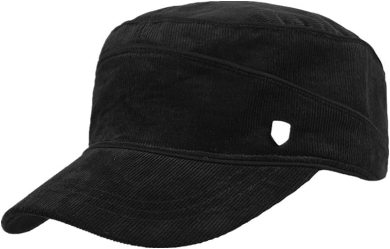 KiKi Monkey 100% Flat Peak Cotton Corduroy Snapback Solid Colour Cap