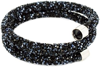 A Crystaldust Crystal Bracelet Bangle Mixed Color Packaging 2 wrap