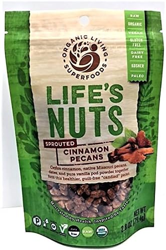 Organic Raw Sprouted Cinnamon Pecans