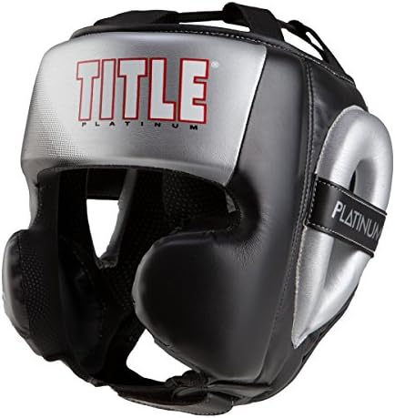 Title Platinum Proclaim Power Training Headgear, Black/Silver, Large