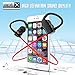 SoundPEATS Wireless Earbuds Sport In-Ear Secure Fit Bluetooth Headphones for Running with Microphone (6 Hours Play Time, Bluetooth 4.1, aptx, Sweatproof) - Q9A Red