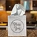 Glue Theory Rustic Farmhouse Tissue Box Cover - Includes The Words Bless You On The Front and Back of Barn Wood Box