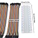 Haraqi 3 Pack Solderless Plug in Breadboard with 3 Pack Jumper Wires, 830 Tie-Point, 4 Power Rails, Multicolor, Compatible with Any Electronic Devices or Components with Standard Pin Connections