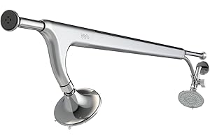 Tandem Shower by Boona - Dual Shower Head for Couples, High Pressure Double Shower Heads with 3 Flow Settings (Two Showerheads, King Krome)